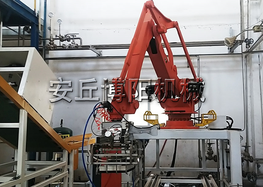 50kg尿素自動拆包機器人的作業(yè)進程是什么？